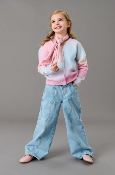 Широкі джинси - синій