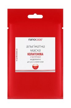 Альгинатная маска для лица NanoCode Nano Algo Коллагеновая, для сухой и возрастной кожи, с протеинами, 20 г