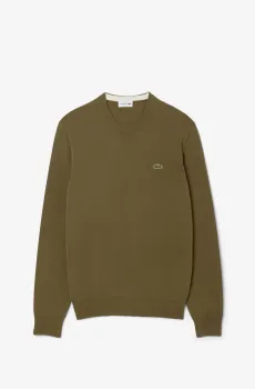 Мужской зеленый свитер Зеленый L-XL Lacoste AH1985E9F