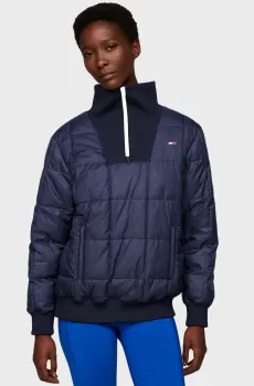 Женская темно-синяя куртка ESSENTIALS RLX HALF ZIP OTW Синий XS Tommy Hilfiger S10S101800
