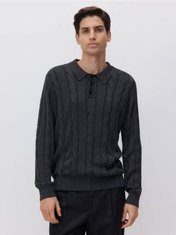 Reserved - MEN`S SWEATER - антрацитовий - 115DS-86M Reserved - MEN`S SWEATER - антрацитовий - 115DS-86M