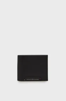 Мужской черный кожаный кошелек CORP MINI Черный ONESIZE Tommy Hilfiger AM0AM14788