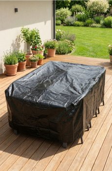 Садовий дощозахисний чохол - чорний