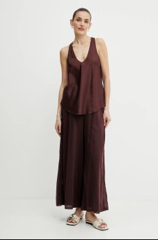 Брюки с примесью шелка Forte Forte