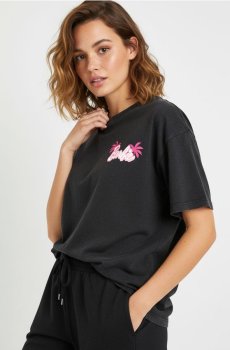 Футболка oversize Barbie - темно-сірий