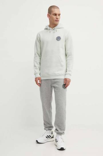 Кофта Rip Curl мужская цвет серый с капюшоном с принтом Кофта Rip Curl мужская цвет серый с капюшоном с принтом