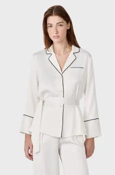 Женская белая рубашка ELY Белый L Etam 6542441