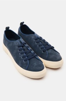 Кежуал-кеди з контрастною підошвою - темно-синій