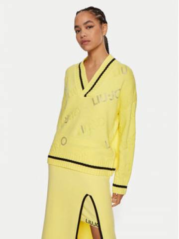 Liu Jo Светр TF4169 MS55L Жовтий Regular Fit Liu Jo Светр TF4169 MS55L Жовтий Regular Fit