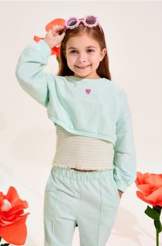Спортивна кофта зі стійкою - ментолово-зелений