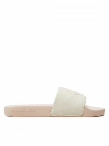 Calvin Klein Jeans Шльопанці Slide Monogram Co YW0YW00103 Écru Calvin Klein Jeans Шльопанці Slide Monogram Co YW0YW00103 Écru