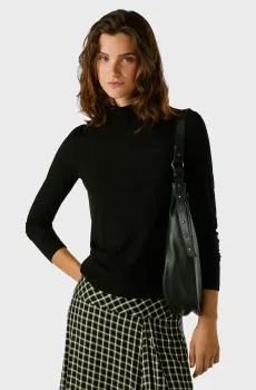 Женский черный гольф BARBARA Черный M Pepe Jeans PL5000042