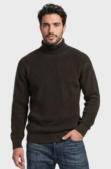 Мужской черный гольф Washed Черный S G-Star RAW D30778,E438