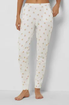 Женские белые брюки с узором PELYNE Белый M Etam 6543111