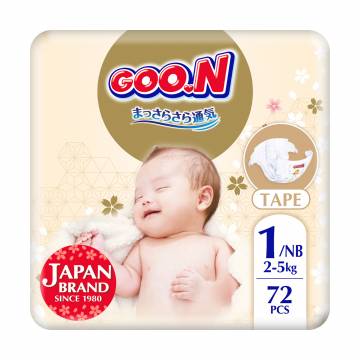 Подгузники Goo.N Premium Soft унисекс, размер 1 (NB) (для младенцев до 5 кг), 72 шт Подгузники Goo.N Premium Soft унисекс, размер 1 (NB) (для младенцев до 5 кг), 72 шт