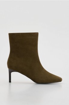 Reserved - Замшеві ботильйони на шпильці - зелений - 348ID-87X