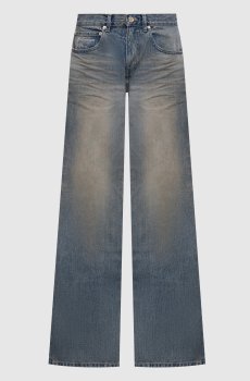 Синие джинсы с винтажным эффектом