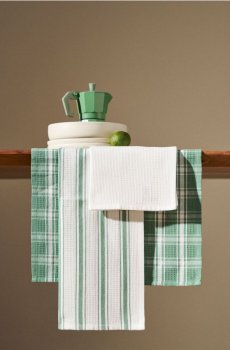 Серветки кухонні, 3 шт. - зелений