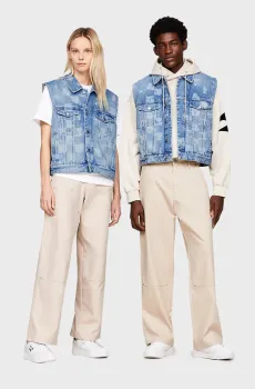 Голубой джинсовый жилет (унисекс) Голубой M Tommy Jeans DM0DM18071