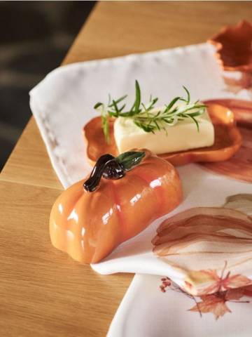 Керамічна маслянка - помаранчевий