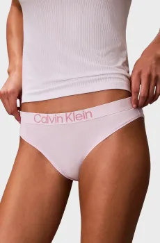Женские пудровые трусики BIKINI Розовый M Calvin Klein LV00QD5291