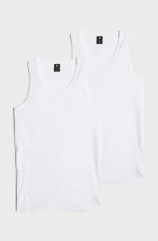 Мужская белая майка (2 шт) Base Белый M G-Star RAW D25476,3310