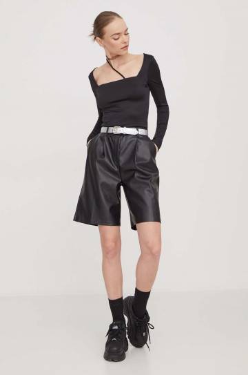 Лонгслив Tommy Jeans женский цвет чёрный Лонгслив Tommy Jeans женский цвет чёрный