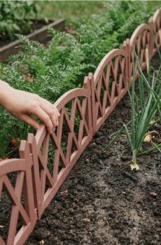 Огорожа для саду 4 pack - коричневий