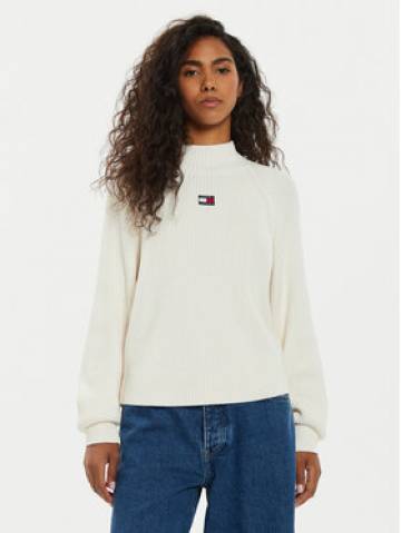 Tommy Jeans Гольф Tjw Badge DW0DW19912 Écru Regular Fit Tommy Jeans Гольф Tjw Badge DW0DW19912 Écru Regular Fit