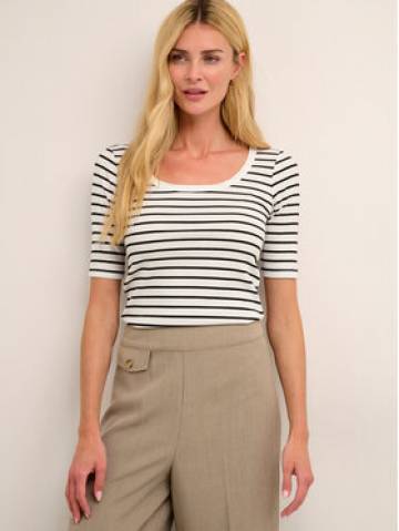 Kaffe Футболка Jorina 10507273 Чорний Slim Fit Kaffe Футболка Jorina 10507273 Чорний Slim Fit