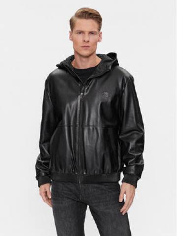 Hugo Шкіряна куртка Bennu-L 50498321 Чорний Regular Fit Hugo Шкіряна куртка Bennu-L 50498321 Чорний Regular Fit