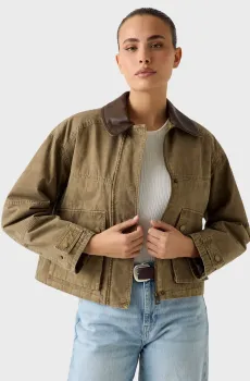 Женская оливковая куртка Оливковый S Guess W6RL51.WL372;F8BC