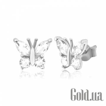 Серьги-гвоздики Silvex925