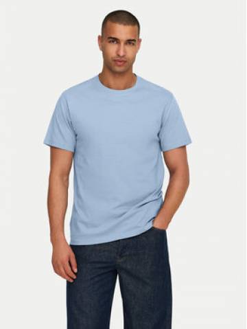 Only & Sons Футболка 22025208 Блакитний Regular Fit Only & Sons Футболка 22025208 Блакитний Regular Fit