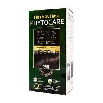 Безаммиачная краска для волос Herbal Time Phytocare Permanent Hair Color 5WN Шоколад, 125 мл Безаммиачная краска для волос Herbal Time Phytocare Permanent Hair Color 5WN Шоколад, 125 мл