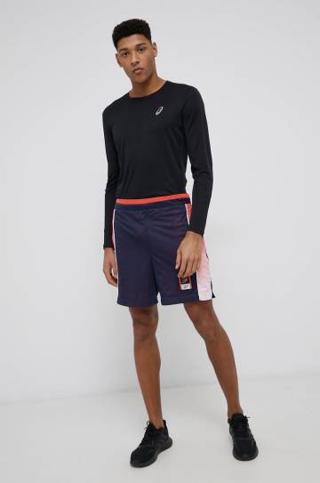 Лонгслив для бега Asics цвет чёрный однотонный Лонгслив для бега Asics цвет чёрный однотонный