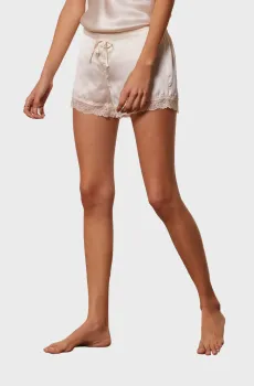 Женские белые шелковые шорты MILKY Белый M Etam 6515191