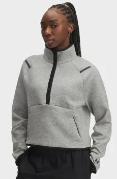 Женская серая спортивная кофта Unstoppable Flc HZ Серый M Under Armour 6003671-011