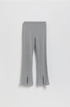 Reserved - Джинси-кльош з розрізами - світло-сірий - 171HN-09M