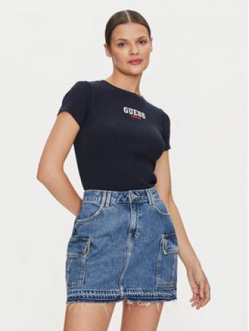 Guess Jeans Футболка W4YI64 KA0H1 Cиній Slim Fit Guess Jeans Футболка W4YI64 KA0H1 Cиній Slim Fit