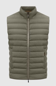 Пуховой стеганый жилет CALAF цвета хаки