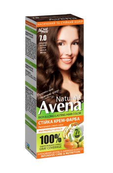 Стойкая крем-краска для волос Acme Color Avena Naturals Permanent Cream Color 7.0 Средне-русый шатен, 115 мл