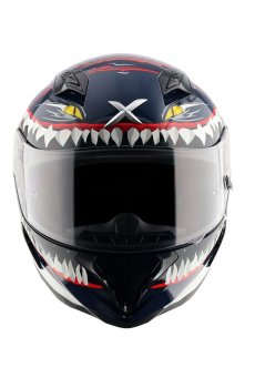 AXOR Hunter Shark Printed Scratch Resistant Full Face Helmet