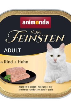 Влажный корм для кошек Animonda Vom Feinsten Adult Паштет с говядиной и курицей, 100 г