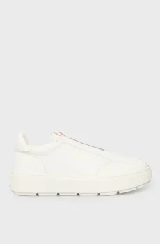 Женские белые кожаные слипоны Белый 39 Moschino JA15104G1N.IA0;100