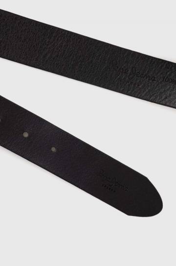 Кожаный ремень Pepe Jeans TATE BELT мужской цвет чёрный PM021028 Кожаный ремень Pepe Jeans TATE BELT мужской цвет чёрный PM021028