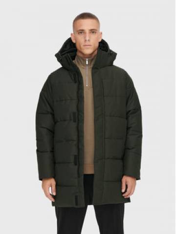 Only & Sons Пуховик Carl Long 22020156 Зелений Regular Fit Only & Sons Пуховик Carl Long 22020156 Зелений Regular Fit