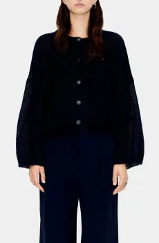 Женский темно-синий шерстяной кардиган Синий M-L Bimba Y Lola 232BR7314.10420