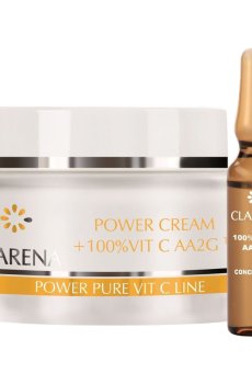 Крем для лица + 100% активный витамин С и экстракт шелка Clarena Power Cream 100% Vit C AA2G, 50 + 1.5 мл