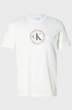 Мужская белая футболка WORD CIRCLE Белый M Calvin Klein Jeans LV14RE816G
